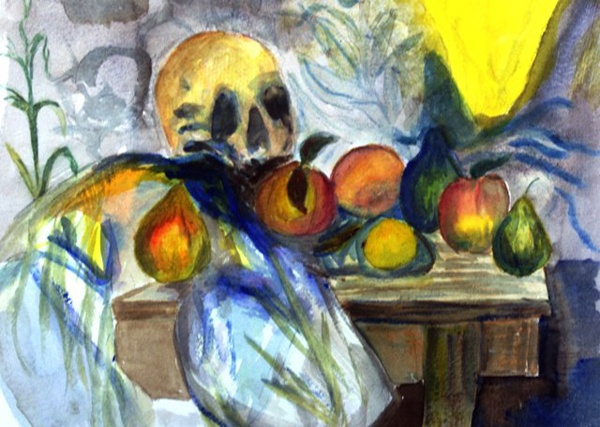 Cezanne Still Life with Skull